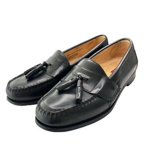 Bass Harrison II Loafers Tasseled Dress Shoe Mens Sz 8.5 D Black Leather Classic